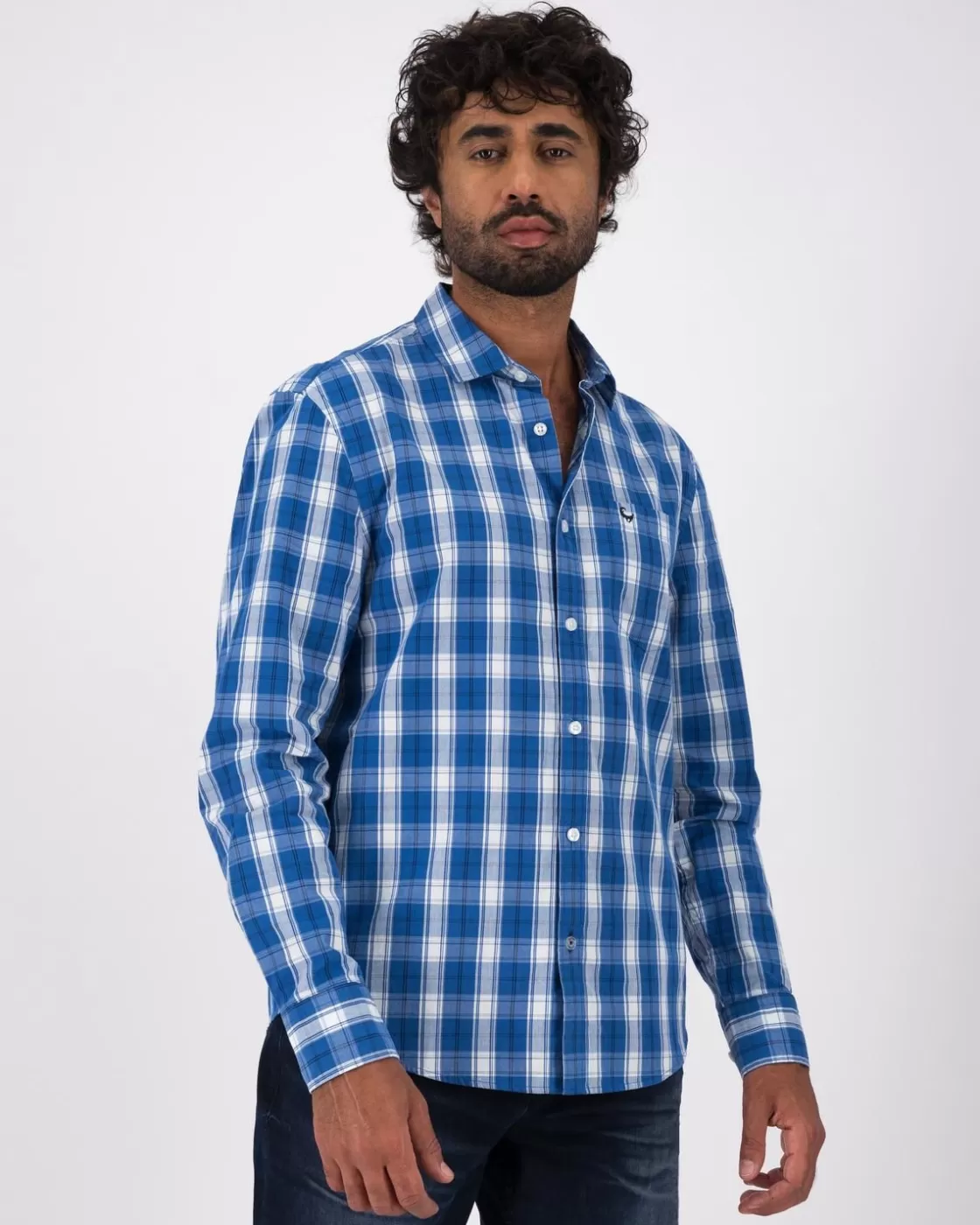 Clearance Men'S Albert Check Slim Fit Shirt Men Shirts