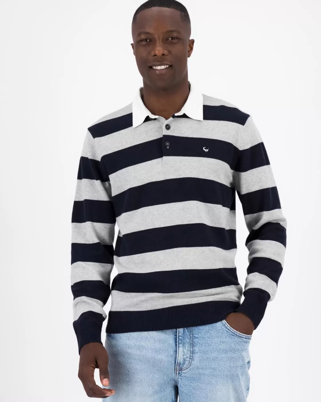 Shop Men'S Cale Striped Rugby Sweat Men Sweats