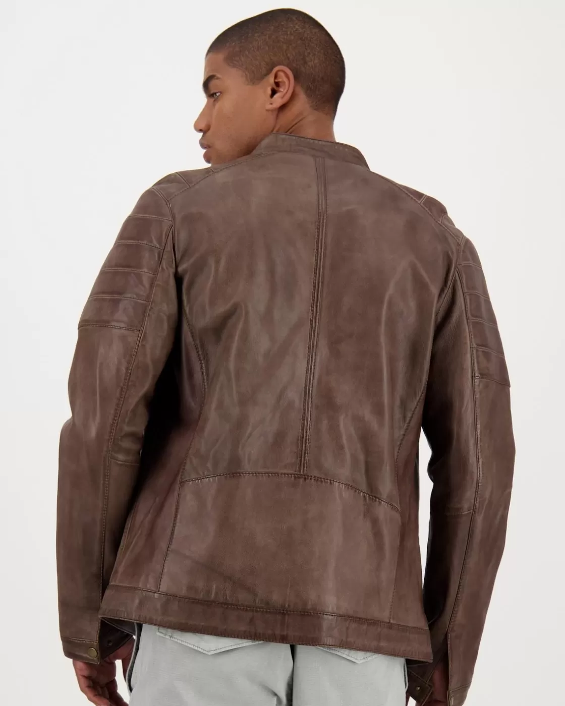 Best Sale Men'S Cam Leather Jacket Men Jackets