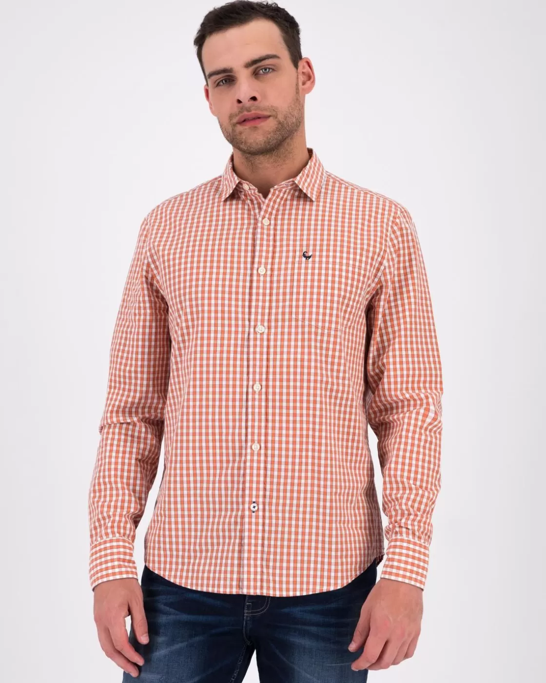 Online Men'S Charl Gingham Slim Fit Shirt Men Shirts