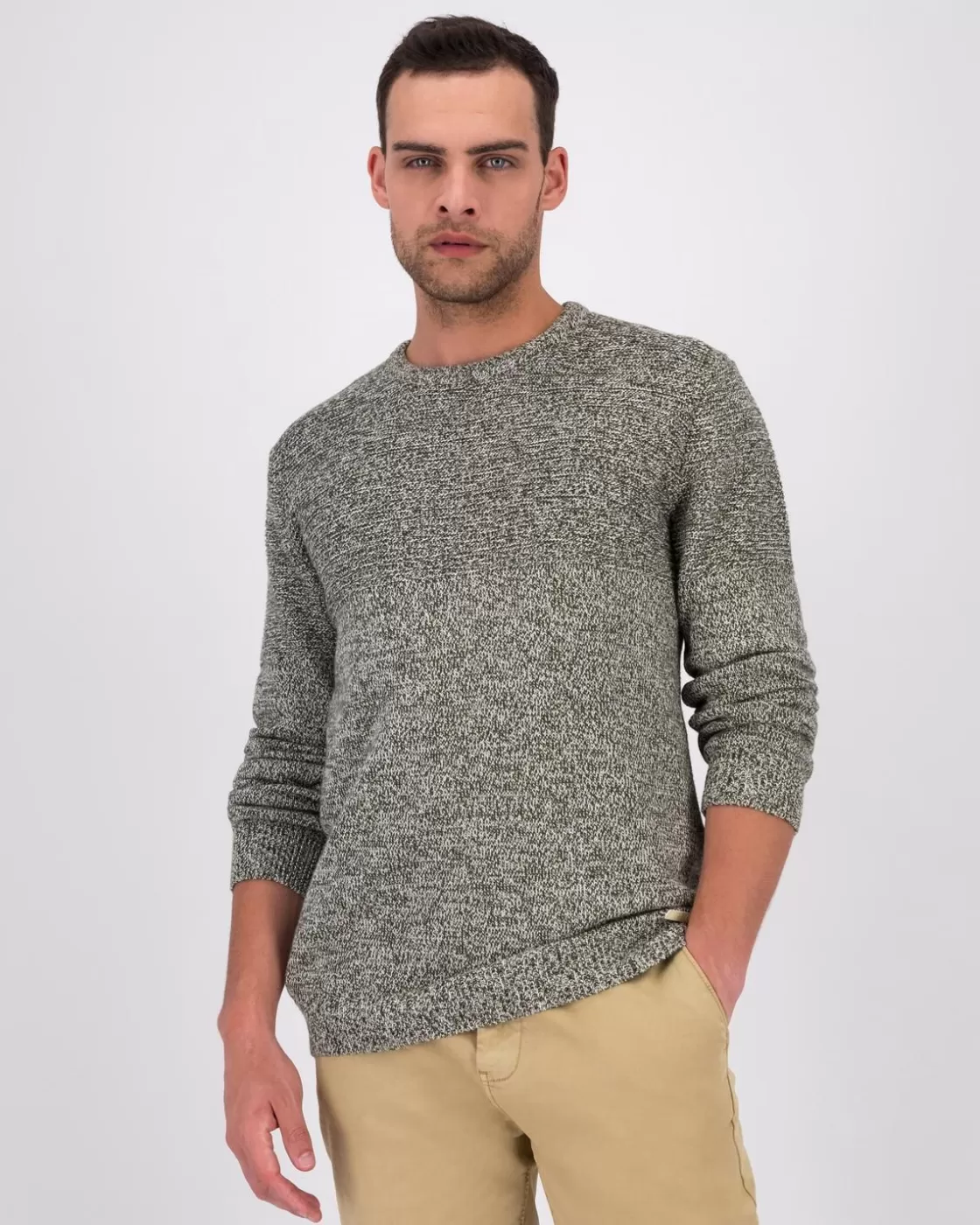 Flash Sale Men'S Crayson Textured Crew Neck Knit Men Knitwear