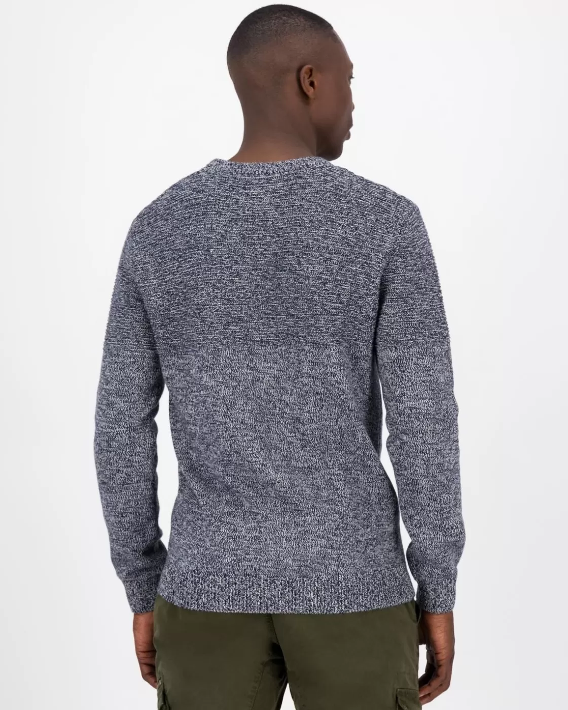 Outlet Men'S Crayson Textured Crew Neck Knit Men Knitwear