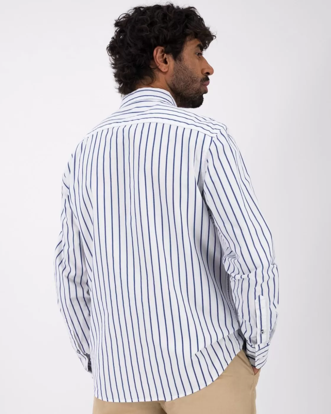 Outlet Men'S Denton Stripe Slim Fit Shirt Men Shirts