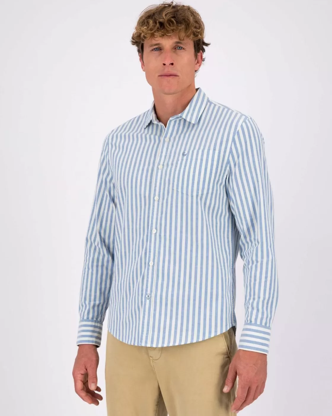 Discount Men'S Hayden Stripe Slim Fit Shirt Men Shirts