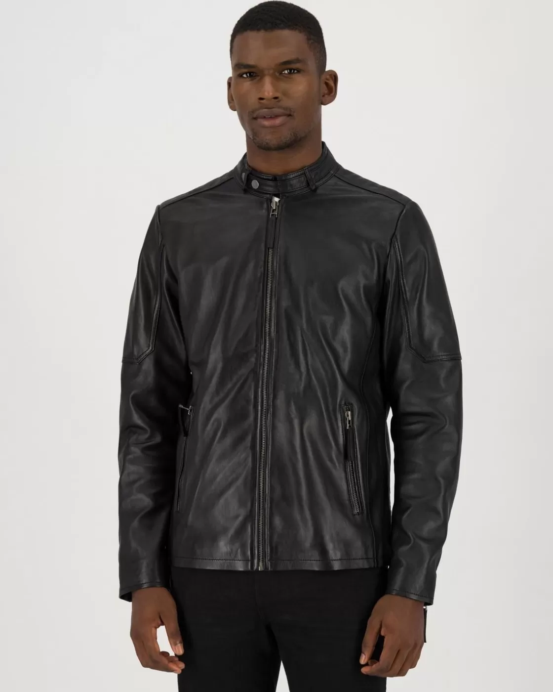 Discount Men'S Hugo Leather Jacket Men Jackets