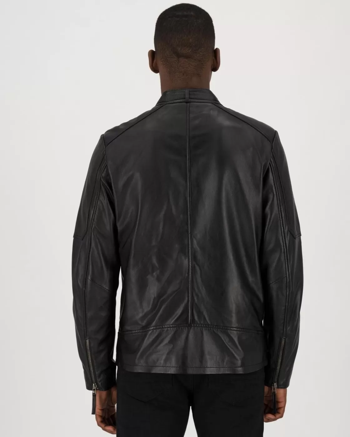 Discount Men'S Hugo Leather Jacket Men Jackets