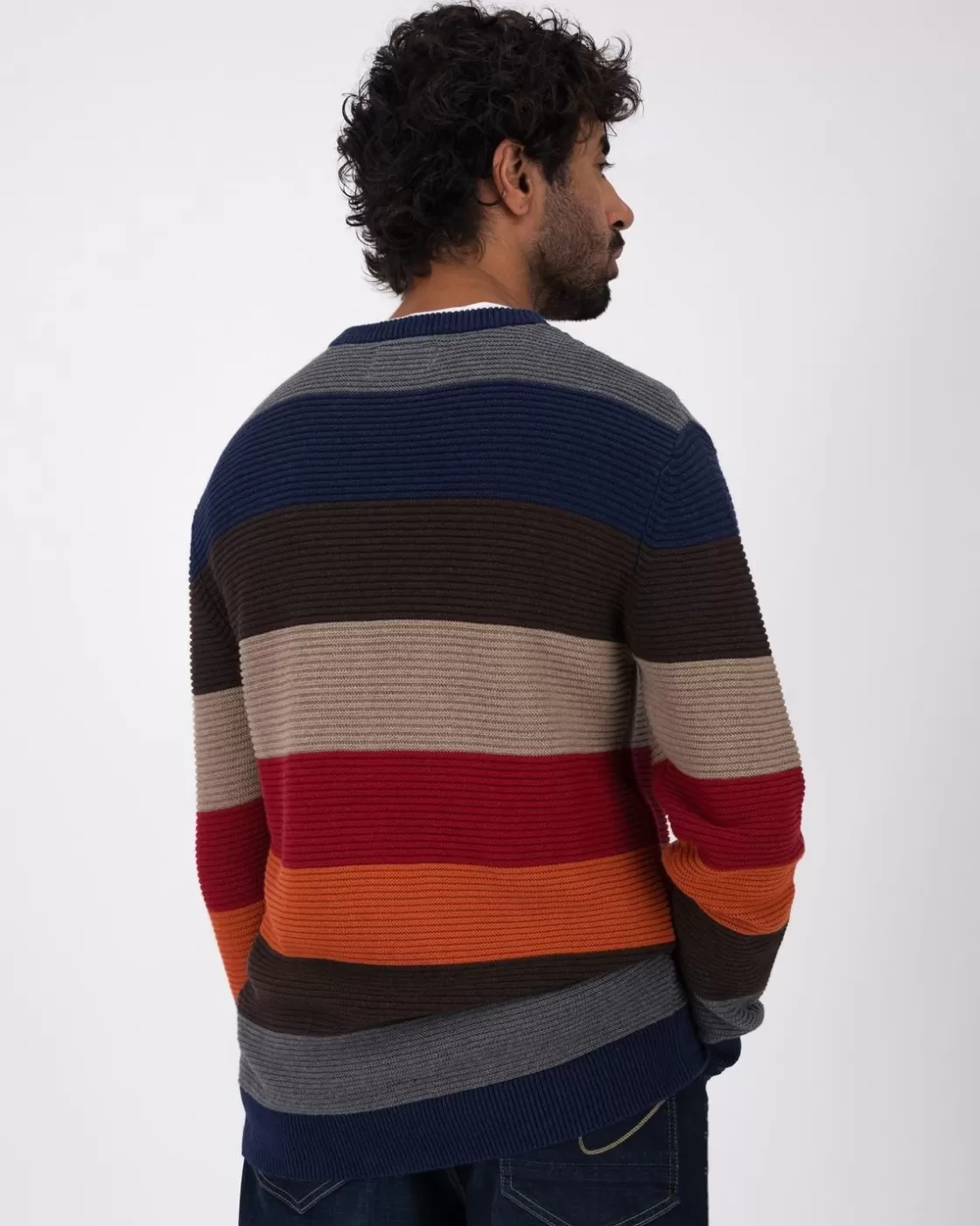 Sale Men'S Jason Striped Crew Neck Knit Men Knitwear