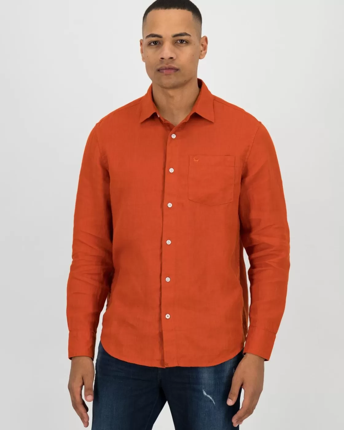 Shop Men'S Jesse Regular Fit Linen Shirt Men Shirts