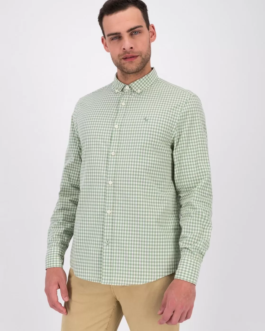 Clearance Men'S Omar Gingham Regular Fit Shirt Men Shirts