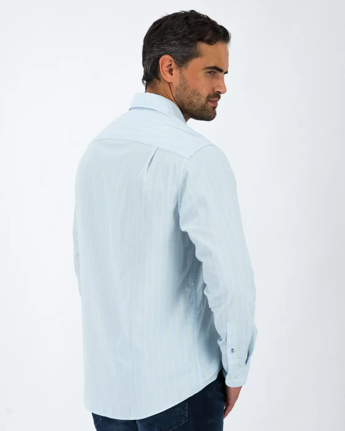 Clearance Men'S Perry Fine Stripe Shirt Men Shirts