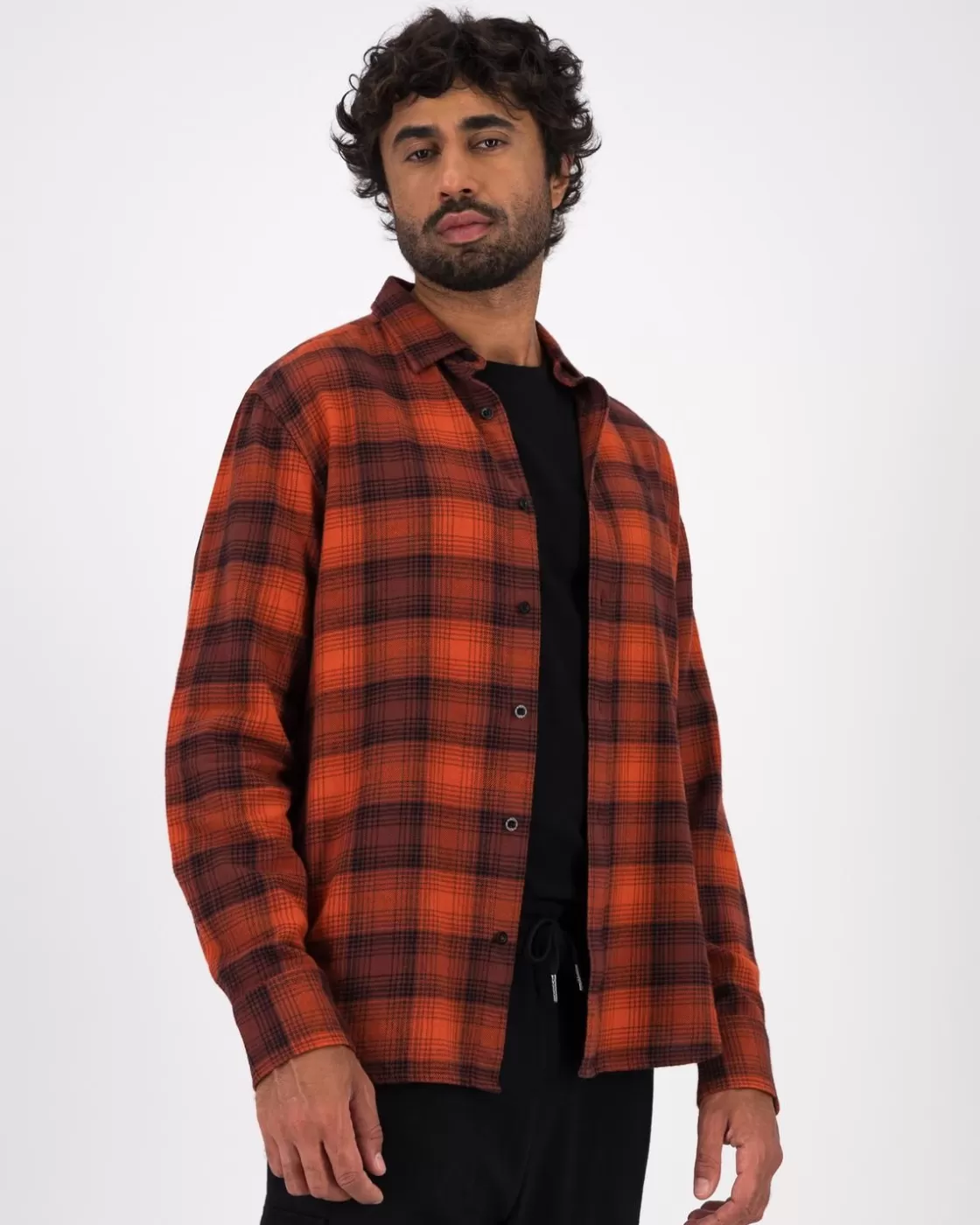 New Men'S Vian Warm Handle Check Shirt Men Shirts