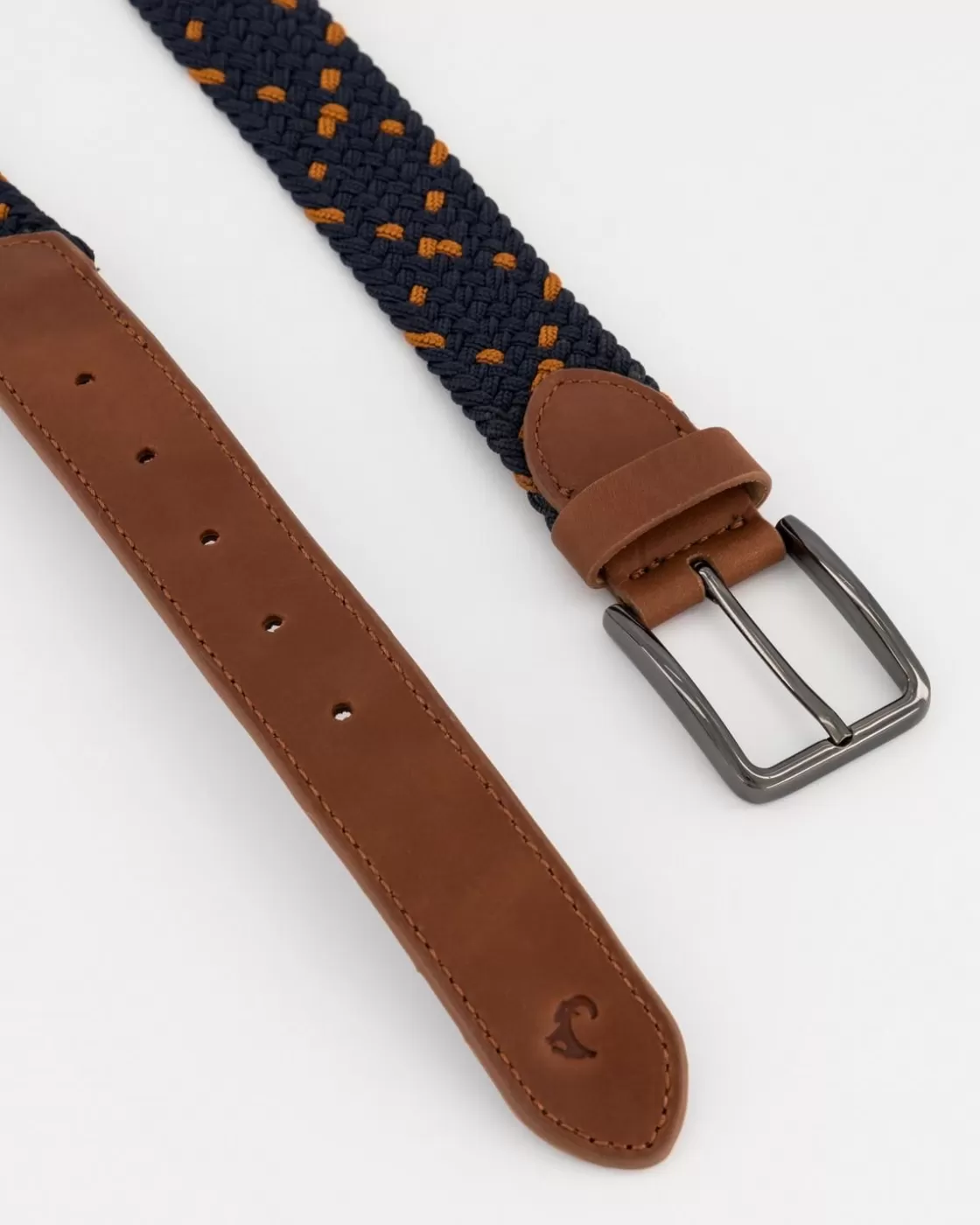 Discount Men'S Zane Canvas Rope & Leather Belt Men Belts