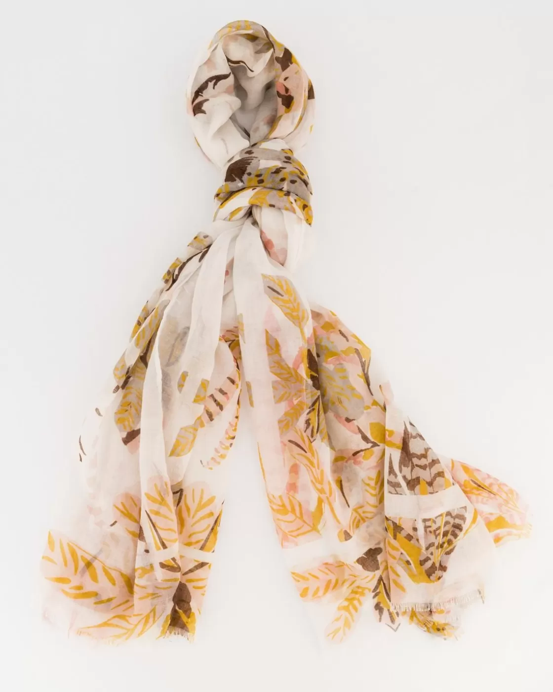 Store Parita Scattered Foliage Print Scarf Women Scarves & Kimonos