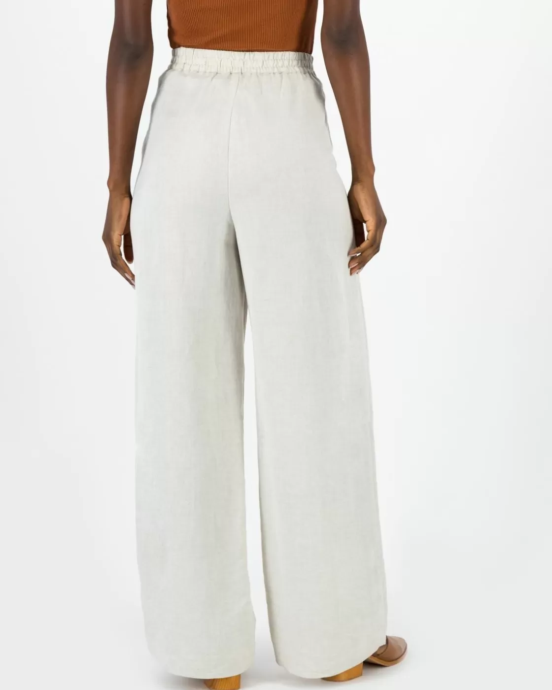 Store Women'S Ally Linen Pleated Pants Women Pants