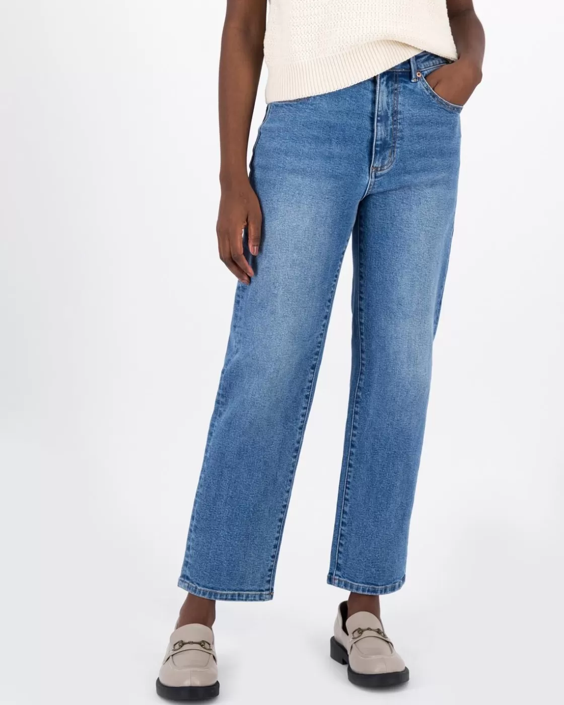 Outlet Women'S Asha Straight Leg Denim Women Denim