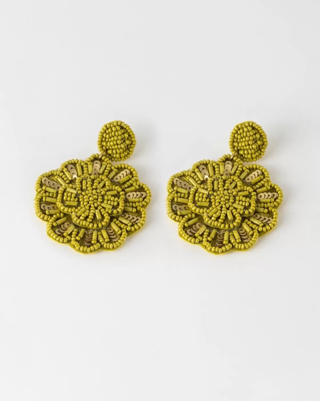 Sale Women'S Beaded Flower Drop Earrings Women Jewellery