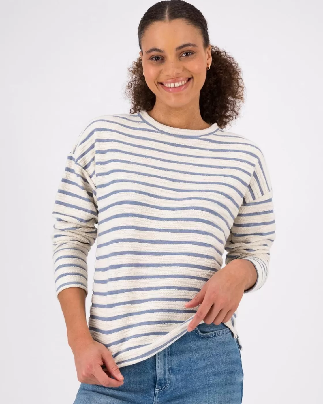 Cheap Women'S Carly Textured Stripe Knit Top Women Knitwear & Sweats