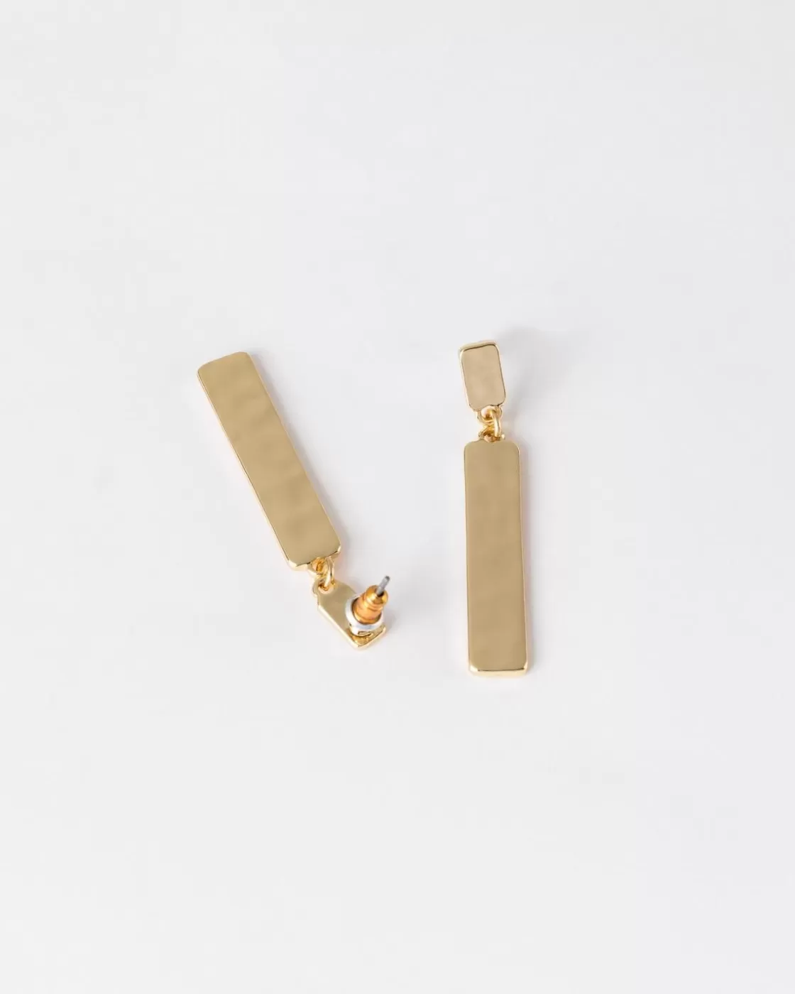 New Women'S Hammered Bar Drop Earrings Women Jewellery