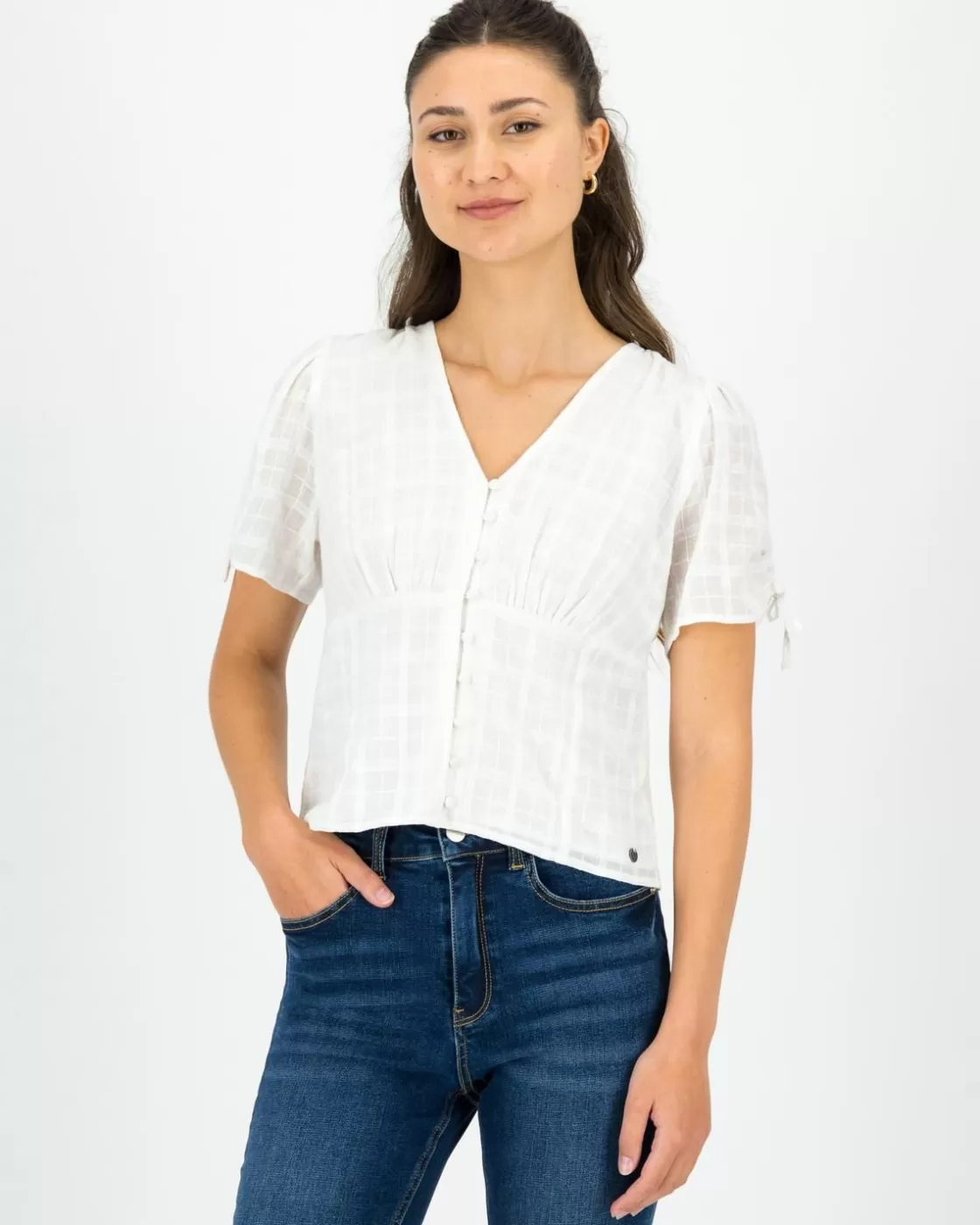 Store Women'S Luisa Textured Blouse Women Shirts & Blouses