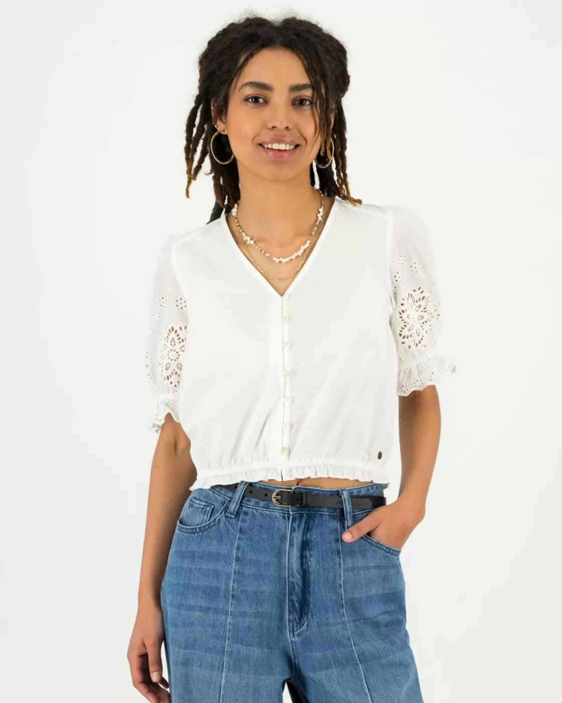 Cheap Women'S Malia Embroidered Blouse Women Shirts & Blouses