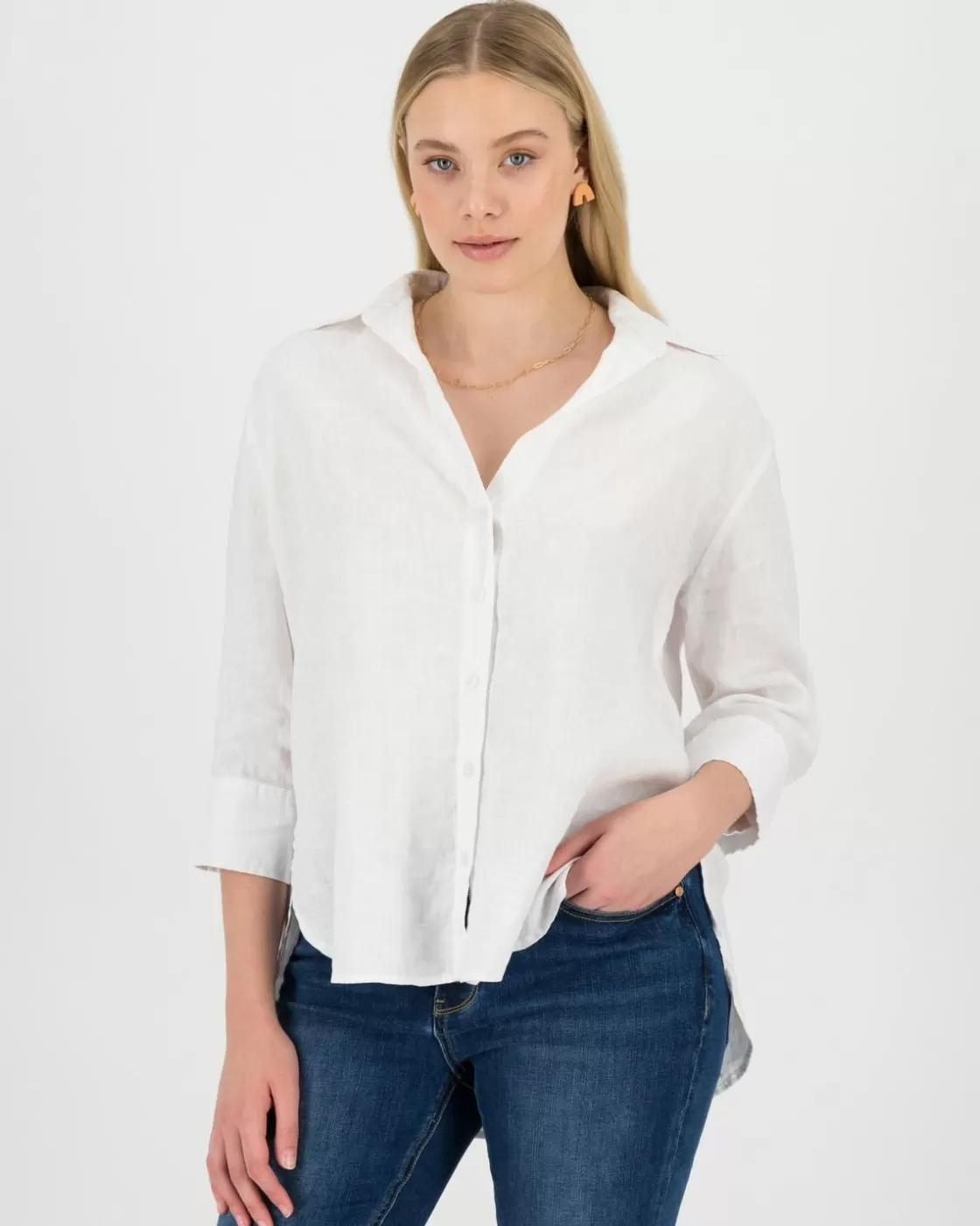 Fashion Women'S Maya Linen Shirt Women Shirts & Blouses