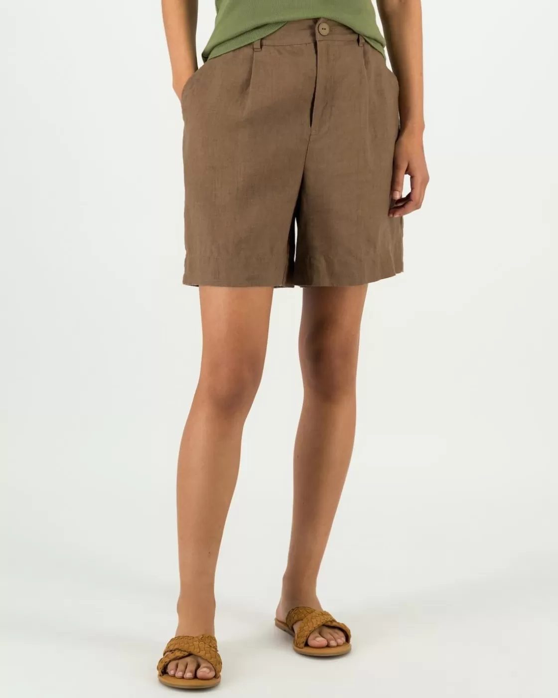 Shop Women'S Miley Bermuda Linen Shorts Women Shorts