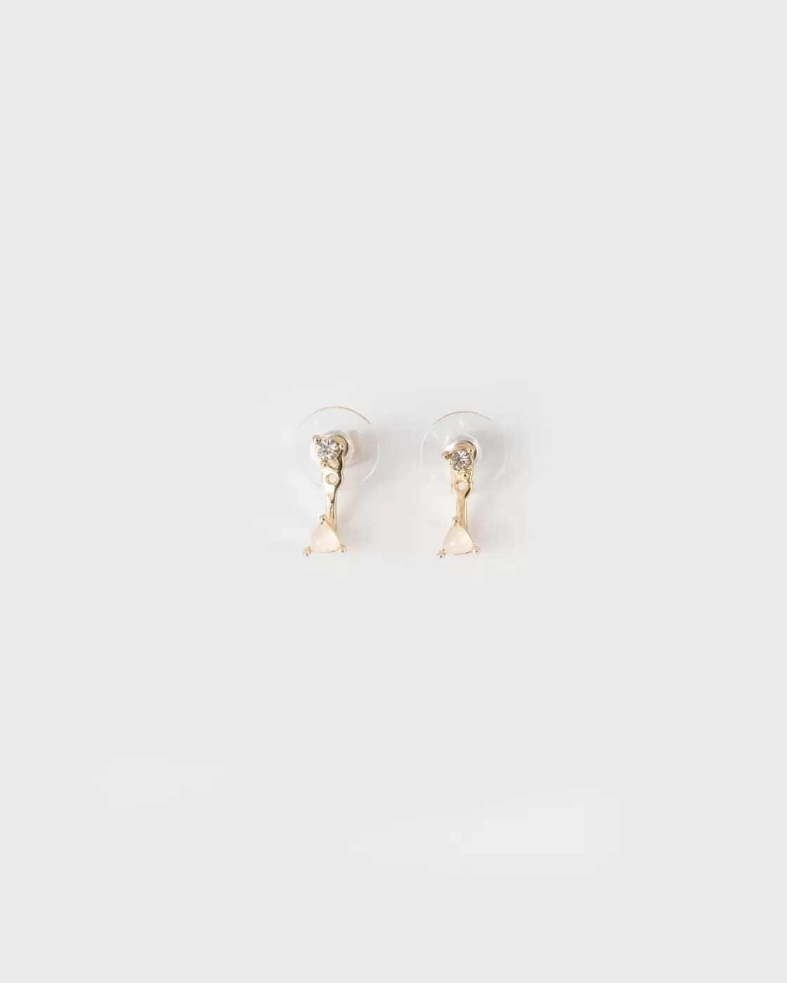 New Women'S Peek-A-Boo Stone Stud Earrings Women Jewellery