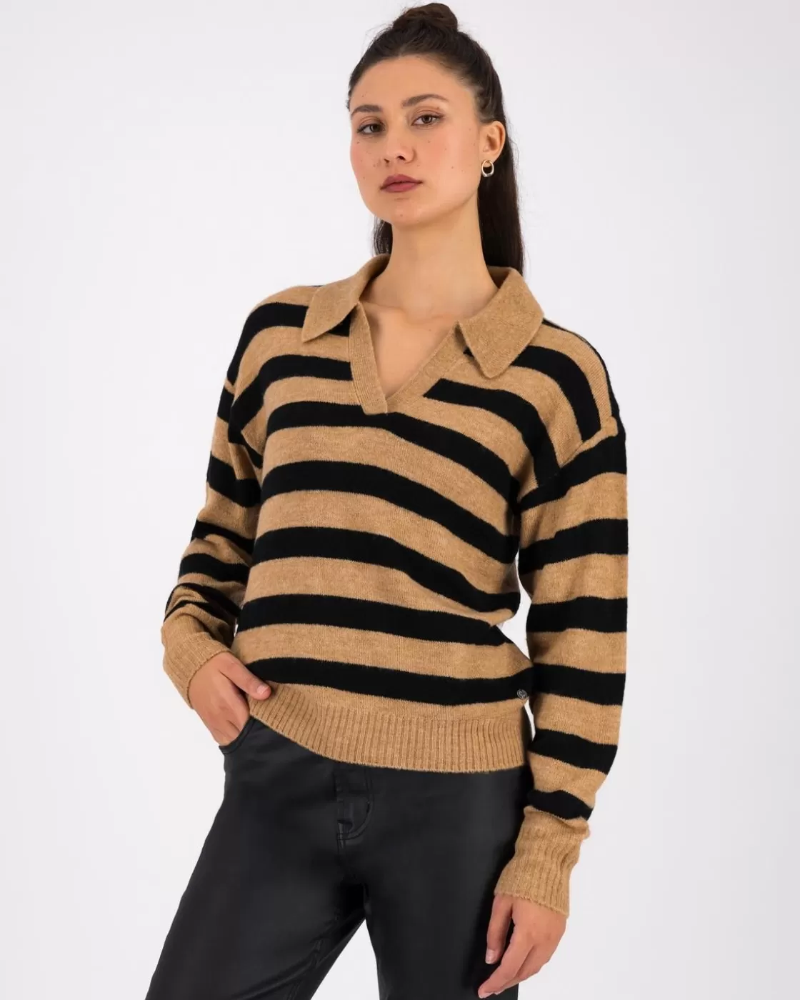 Hot Women'S Phoebe Striped Golfer Women Knitwear & Sweats