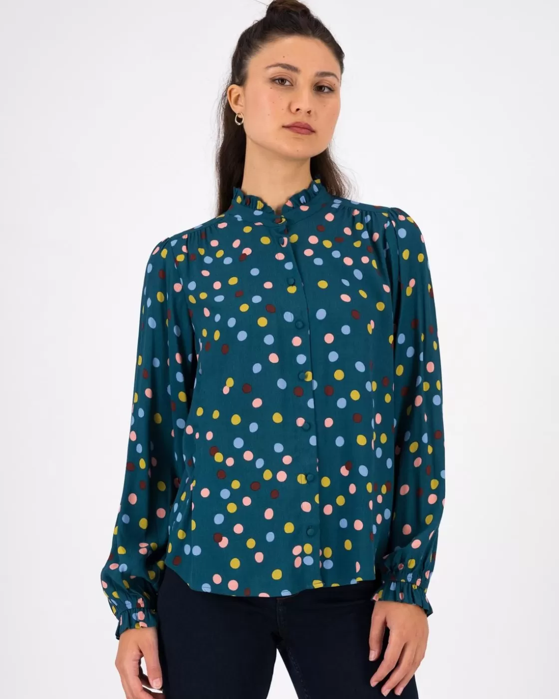 Sale Women'S Polly Polka Dot Blouse Women Shirts & Blouses