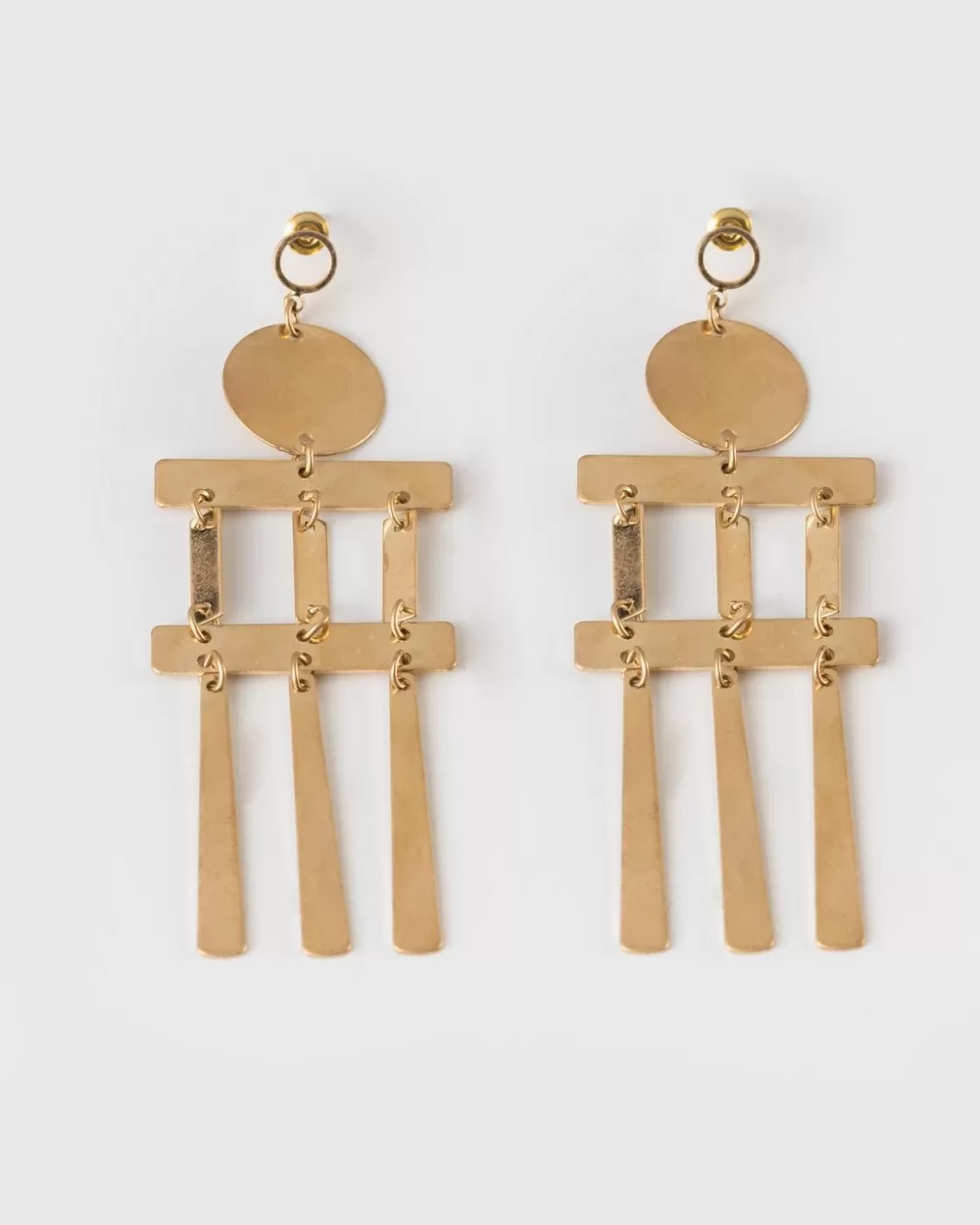 New Women'S Tiered Disk Chandelier Earrings Women Jewellery