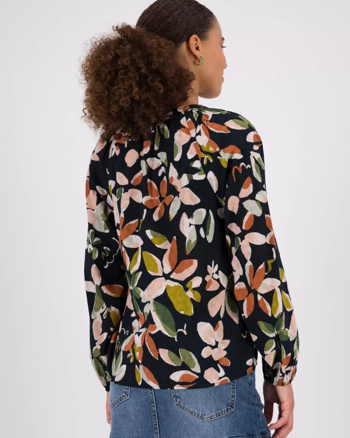 New Women'S Zoe Floral Popover Blouse Women Shirts & Blouses